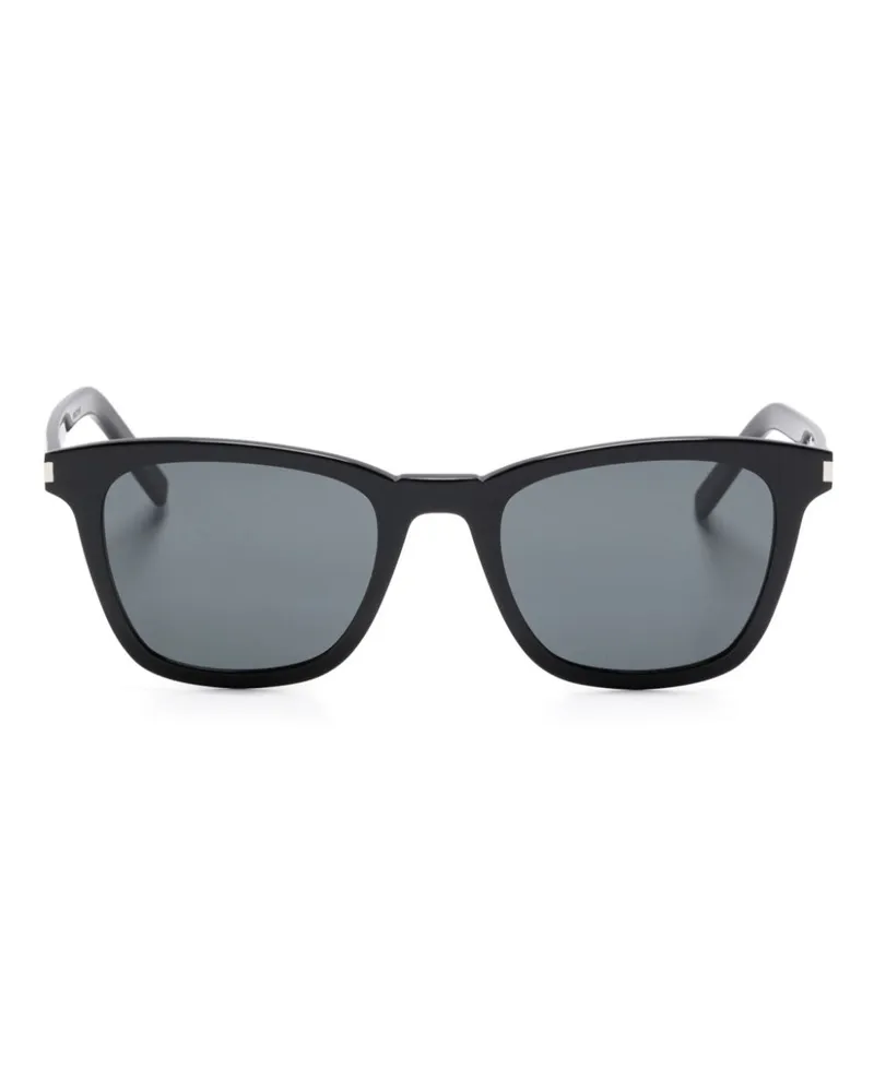 Saint Laurent Schmale Sonnenbrille - Schwarz Schwarz