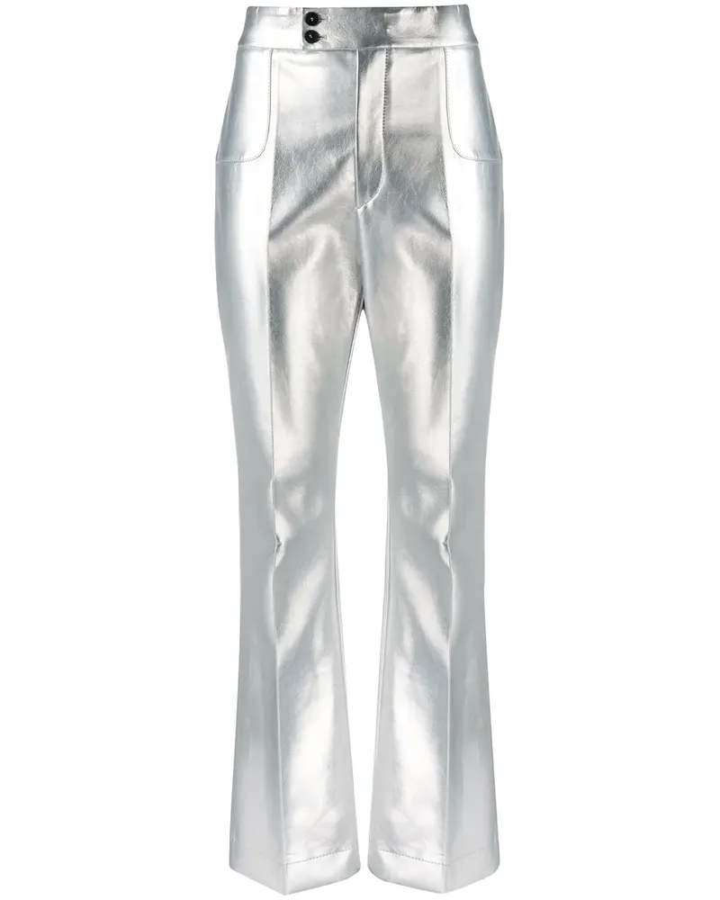 Philosophy Di Lorenzo Serafini Hose im Metallic-Look - Silber Silber