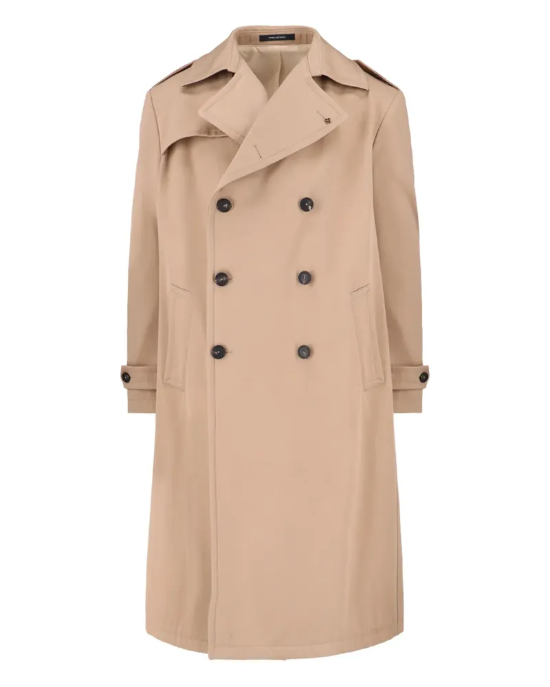 Tagliatore Zweireihiger Trenchcoat - Nude Nude