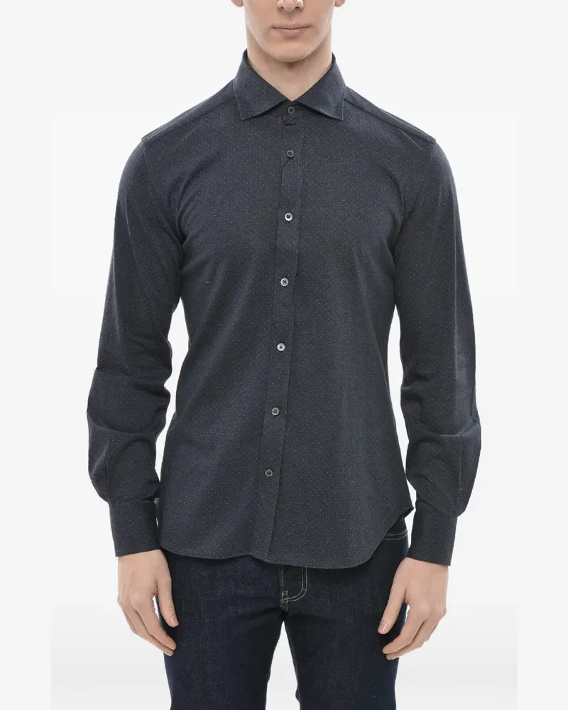 Corneliani polka-dot shirt - Blau Blau