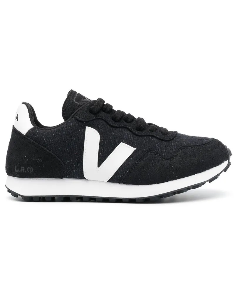 VEJA Sneakers aus Faux-Leder - Schwarz Schwarz