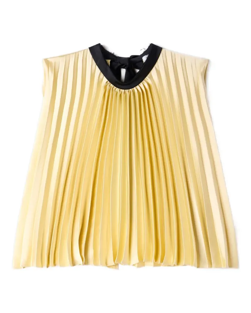 Sandro Bluse mit Falten - Gelb Gelb