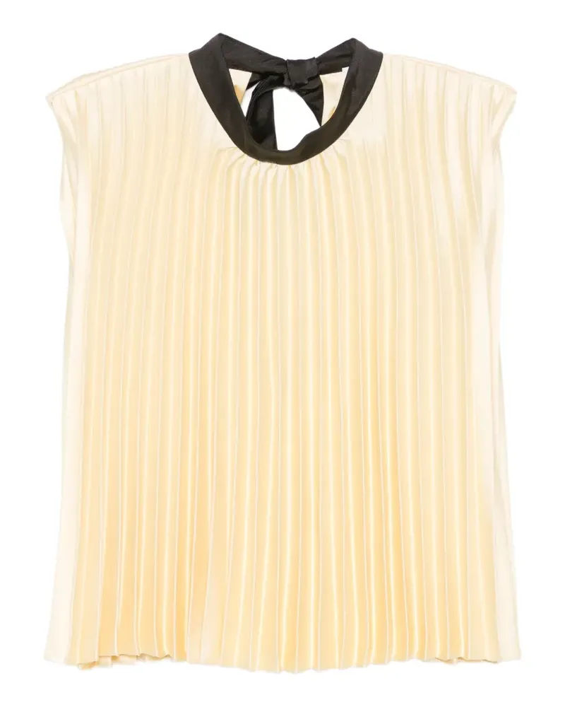 Sandro Bluse mit Falten - Gelb Gelb