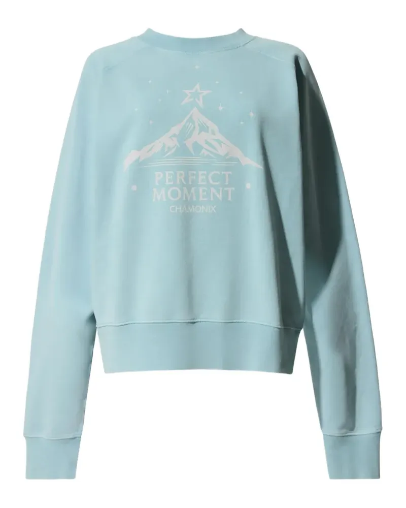Perfect Moment logo-lettering sweatshirt - Blau Blau