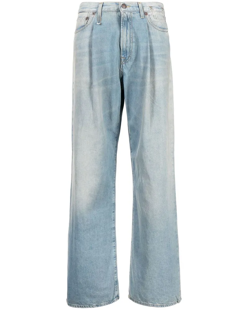 R13 Damon Hose mit weitem Bein - Blau Blau