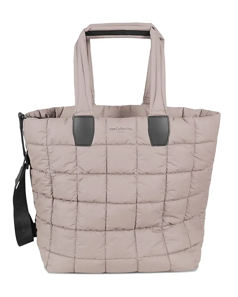 VeeCollective x Claire Holt Porter Tote Bag mit Steppung - Nude Nude