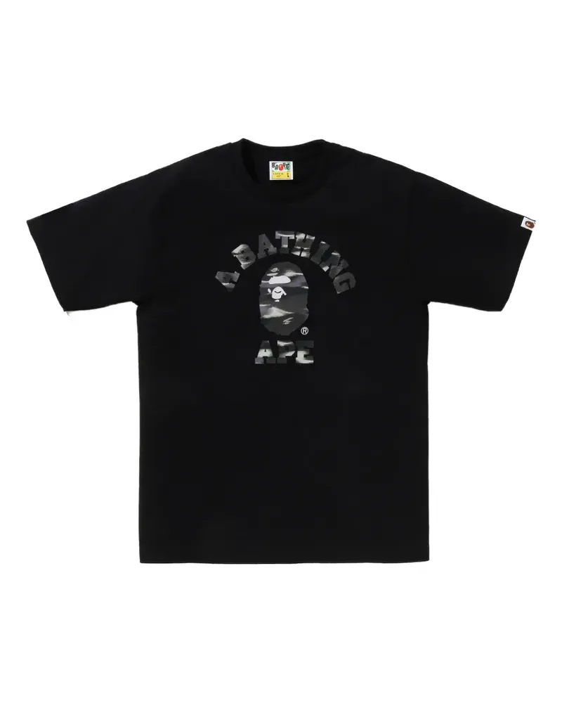 BAPE Screen Camo College T-shirt - Schwarz Schwarz