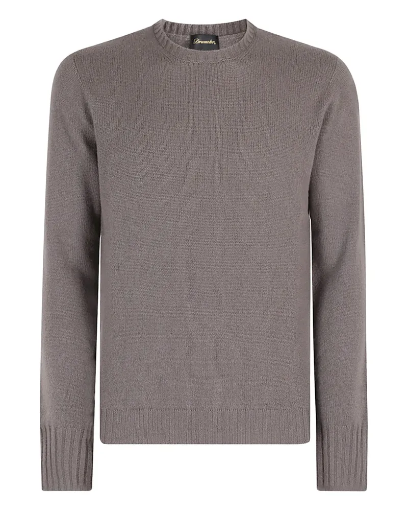 Drumohr  Rundhals-Pullover aus Kaschmir - Grau Grau