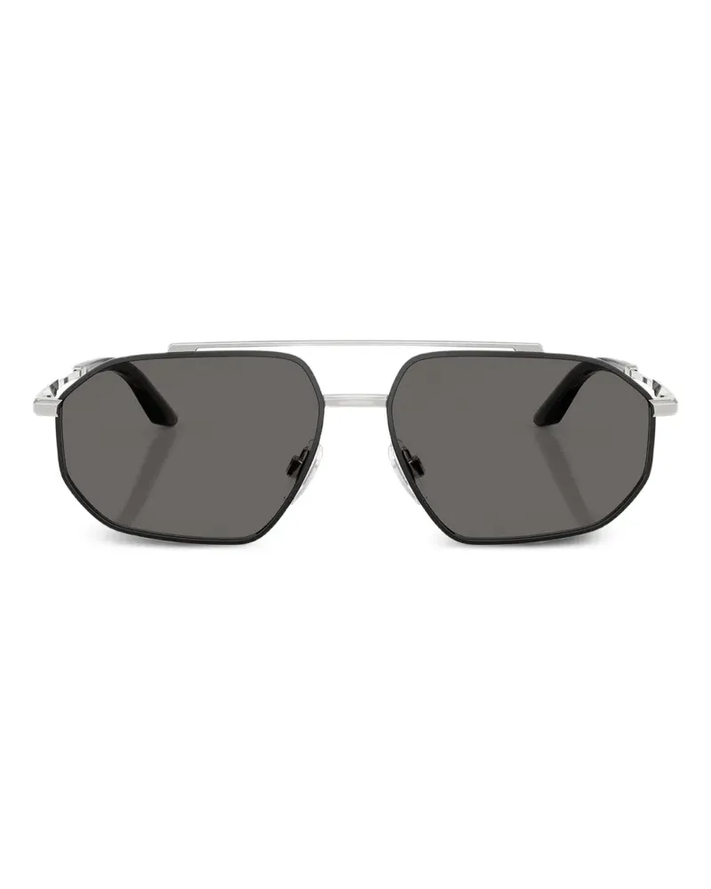 Dolce & Gabbana geometric frames sunglasses - Schwarz Schwarz