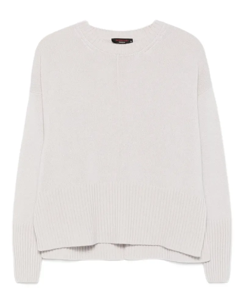 INCENTIVE! cashmere Pullover mit Rundhalsausschnitt - Grau Grau