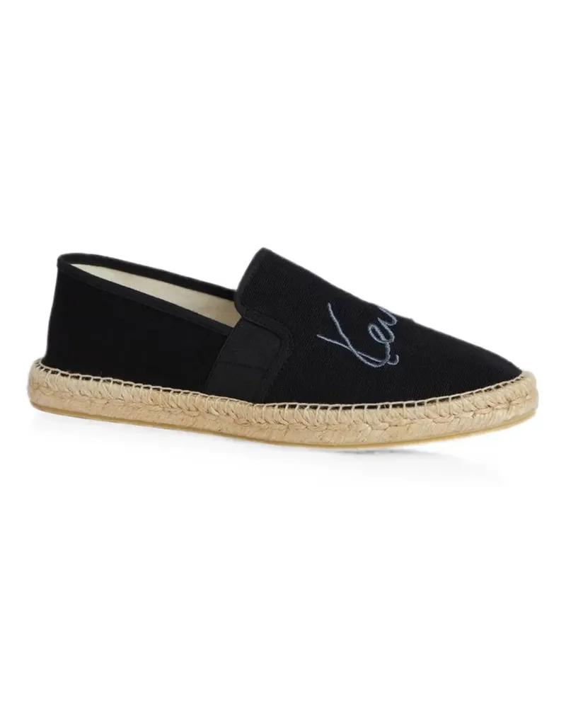Kenzo Espadrilles mit Logo-Stickerei - Schwarz Schwarz