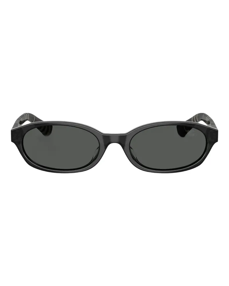 Burberry Sonnenbrille mit ovalem Gestell - Grau Grau