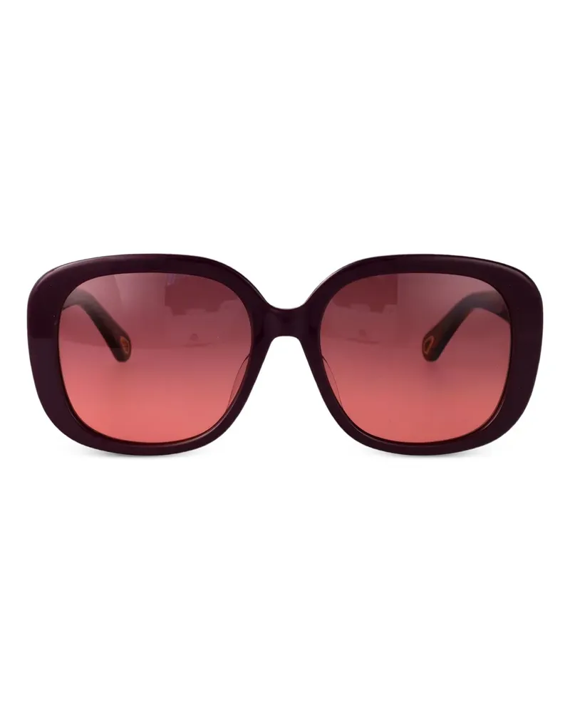 Chloé Sonnenbrille im Oversized-Look - Rot Rot