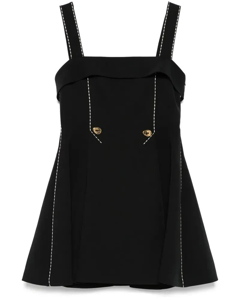 Stine Goya Minikleid mit verstellbaren Trägern - Schwarz Schwarz