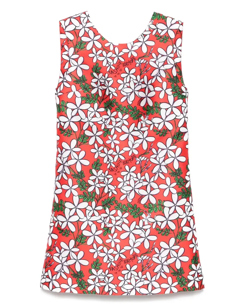 Alessandro Enriquez Minikleid mit Print - Rot Rot