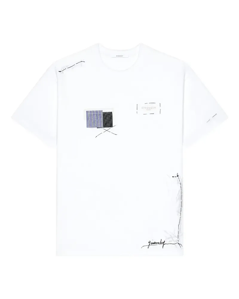 Givenchy T-Shirt mit Trompe OEil Atelier-Print - Weiß Weiß