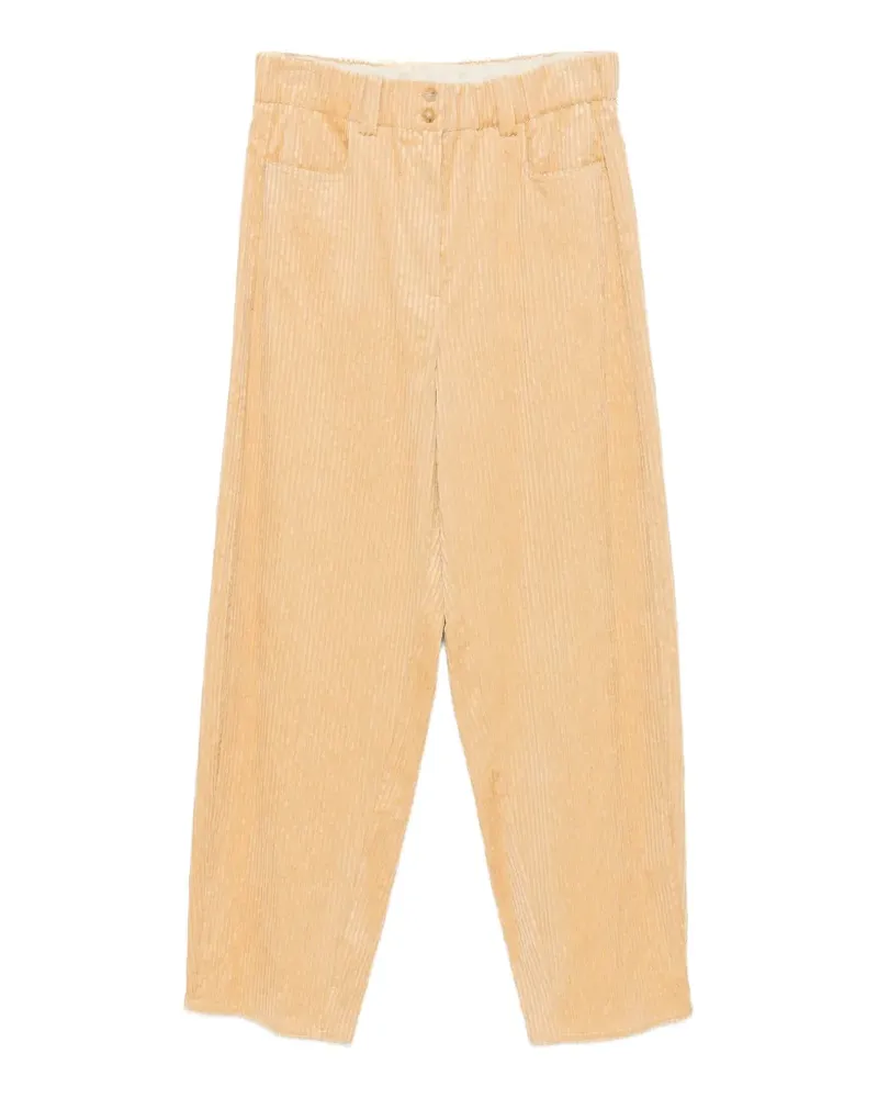 ALYSI corduroy wide-leg trousers - Gelb Gelb