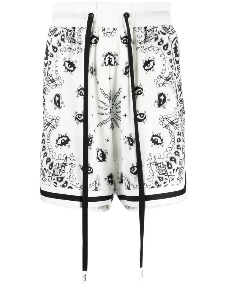 Haculla Joggingshorts mit Paisley-Print - Weiß Weiß