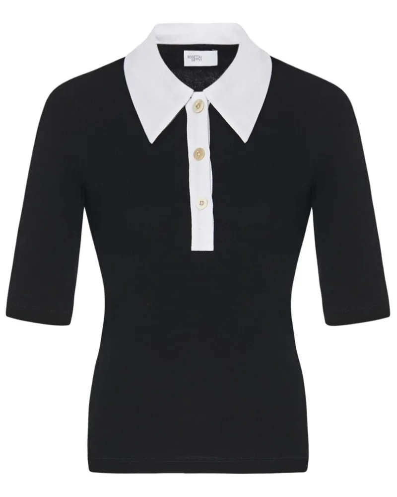 Rosetta Getty Klassisches Poloshirt - Schwarz Schwarz