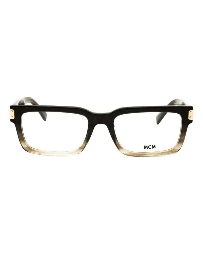 MCM rectangle-frame glasses - Schwarz Schwarz