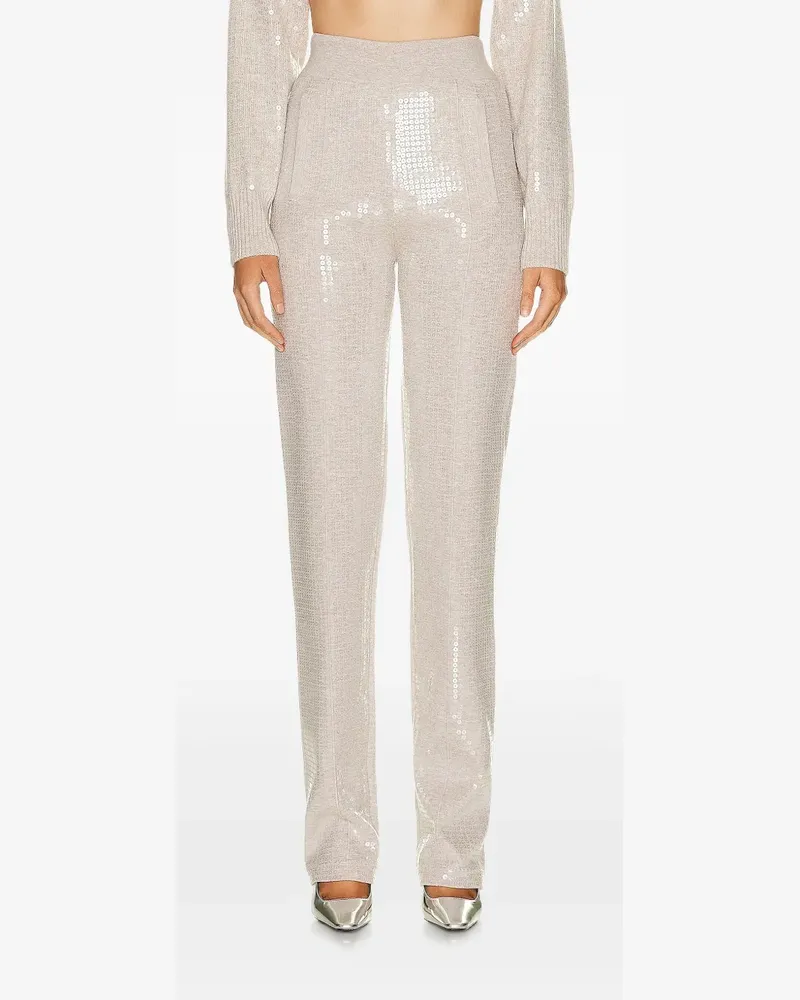 Burberry sequin-embellished pants - Nude Nude