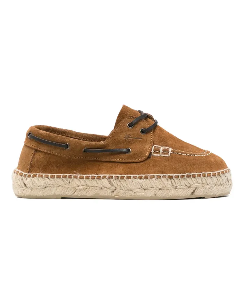 Manebí almond lace-up espadrilles - Braun Braun