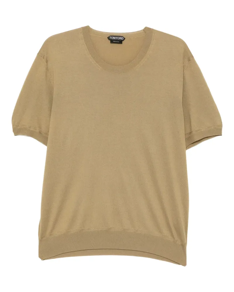 Tom Ford Oberteil mit rundem Ausschnitt - Braun Braun