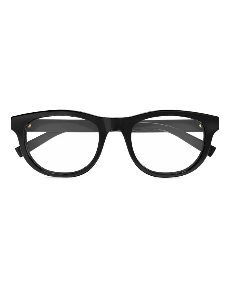 Gucci Brille mit Web-Detail - Schwarz Schwarz