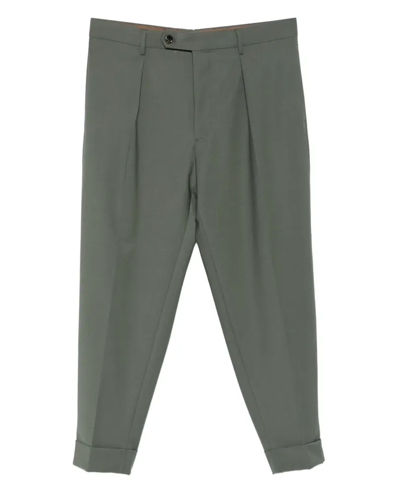 Berwich Chiaia Hose mit Falten - Grün Grün