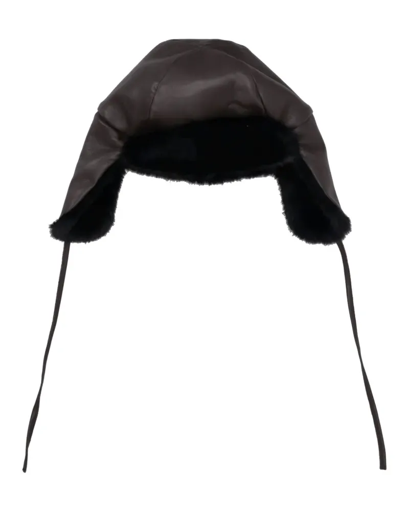 P.A.R.O.S.H. P.A.R.O H. Fischerhut mit Faux Fur - Braun Braun