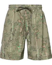 maharishi Dragon Bamboo Badeshorts Grün