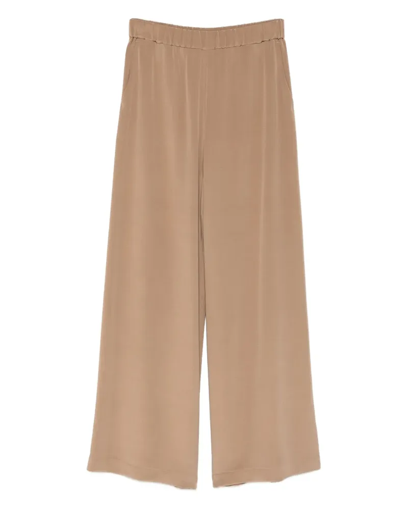 Max Mara elasticated-waistband trousers - Braun Braun