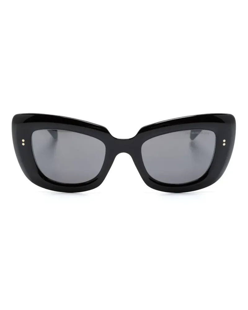 Cutler and Gross 9797 Cat-Eye-Sonnenbrille - Schwarz Schwarz