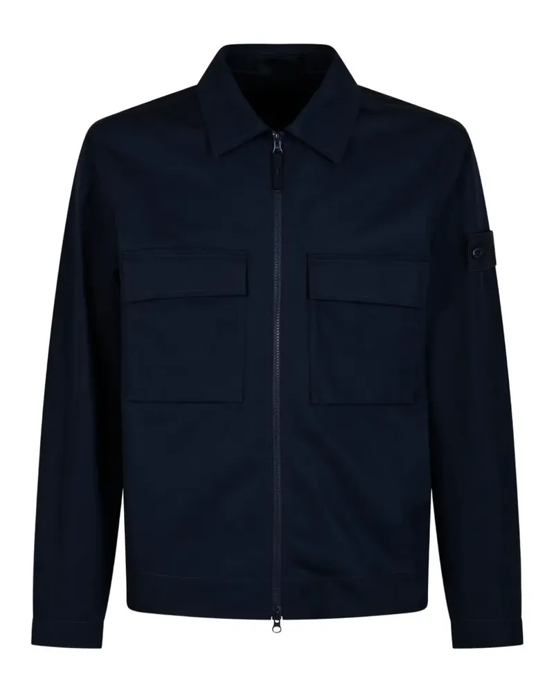 Stone Island zip-up long-sleeve jacket - Blau Blau