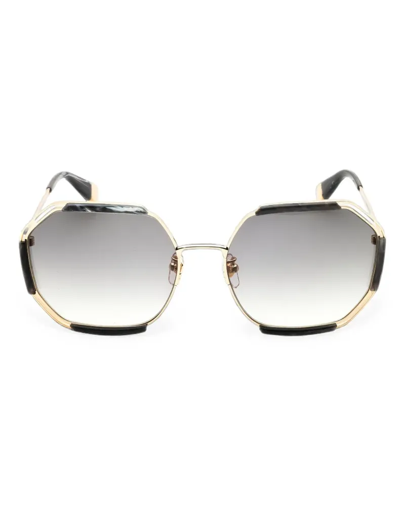 Furla Sonnenbrille mit rundem Gestell - Gold Gold