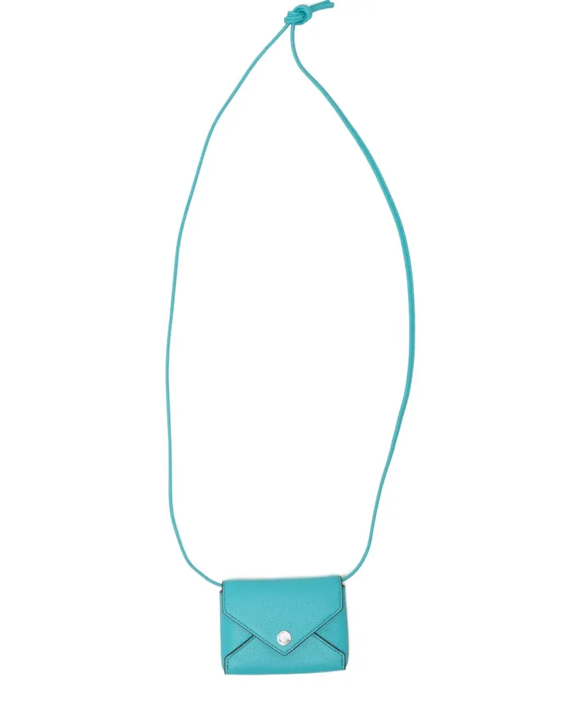 Tory Burch Kartenetui mit Trageband - Blau Blau