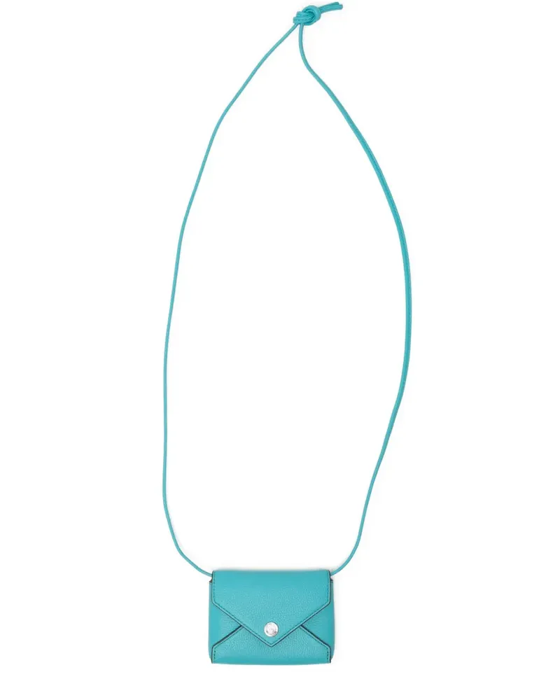 Tory Burch Kartenetui mit Trageband - Blau Blau