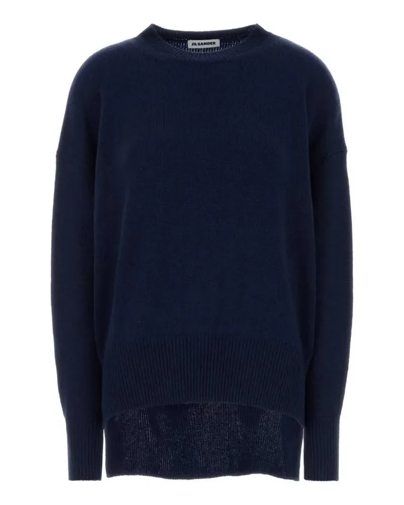 Jil Sander fine-knit long-sleeve top - Blau Blau