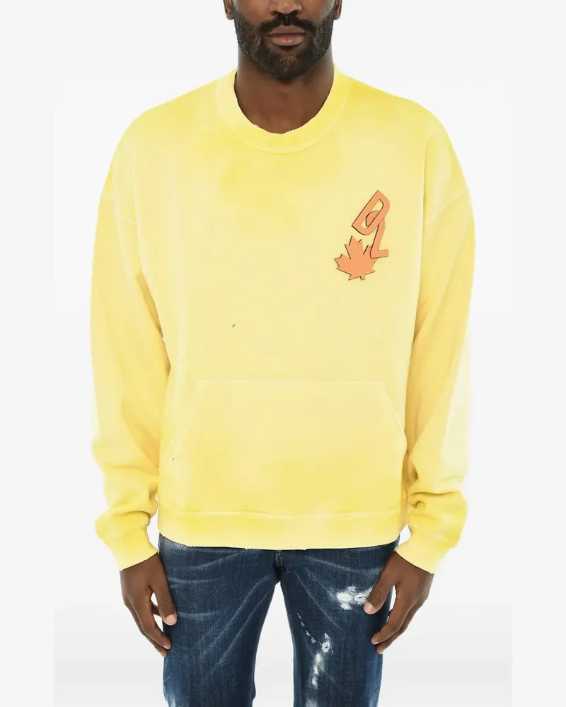 Dsquared2 logo-detail sweatshirt - Gelb Gelb