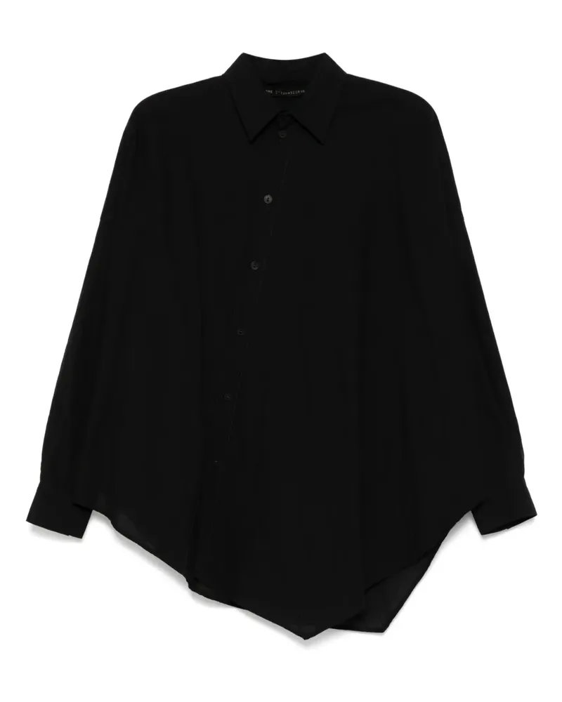 forme d'expression Asymmetrisches Hemd - Schwarz Schwarz