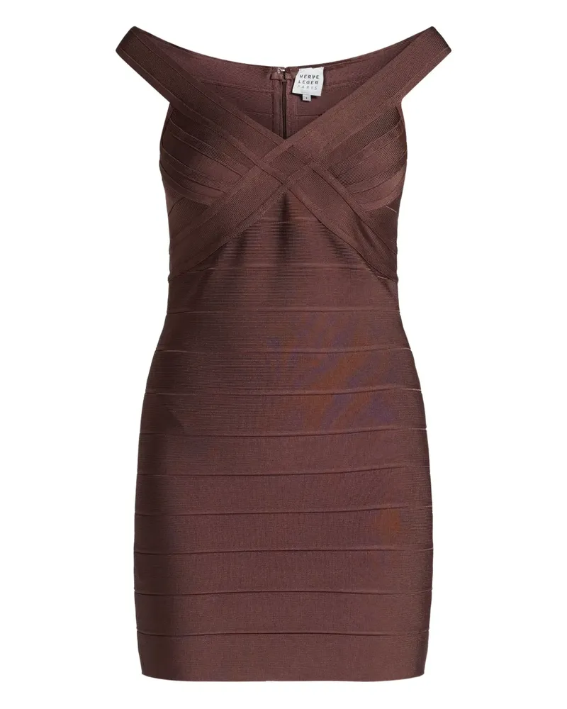 Hervé Léger Rachel dress - Braun Braun