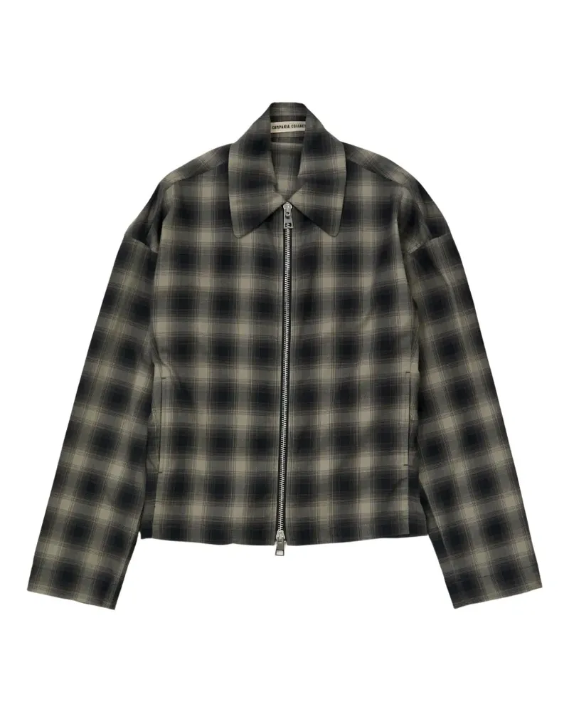 Meta Campania Collective Tino check blouson jacket - Schwarz Schwarz