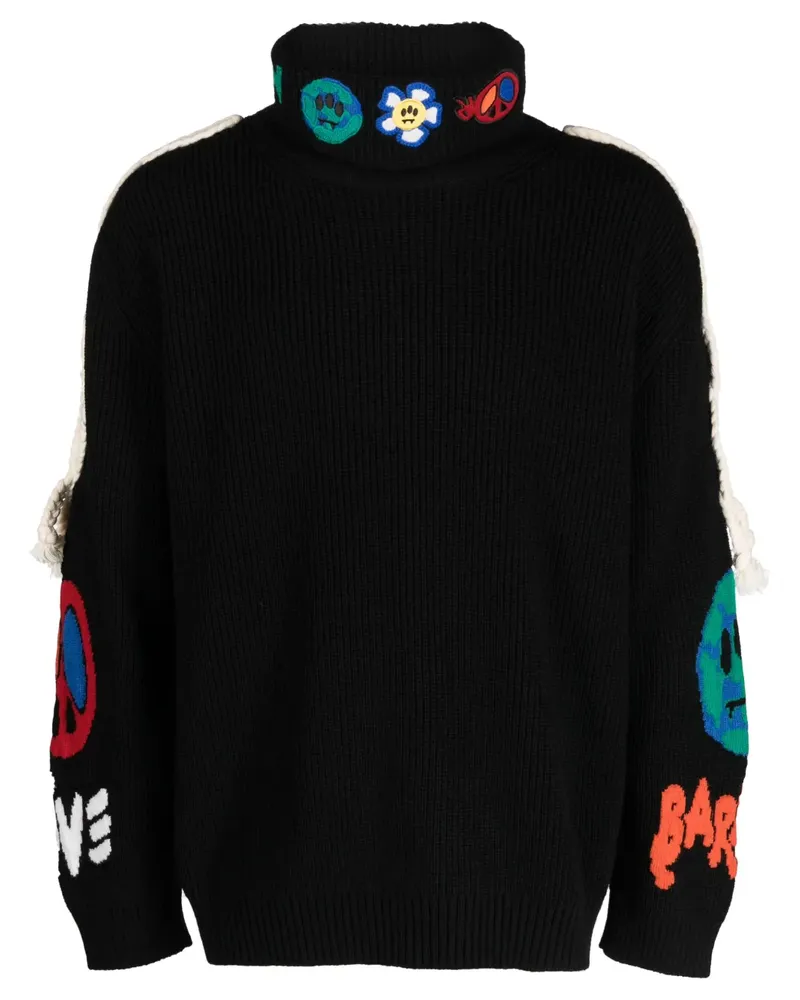 BARROW Pullover mit Logo-Stickerei - Schwarz Schwarz