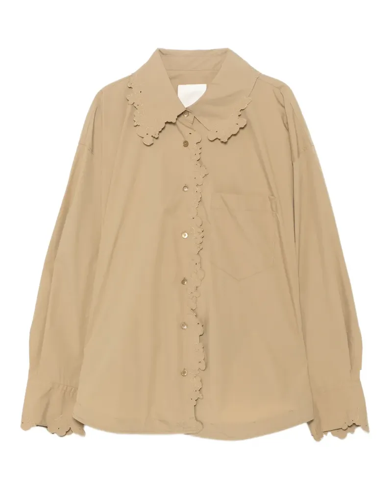 JNBY Hemd mit Blumenstickerei - Nude Nude