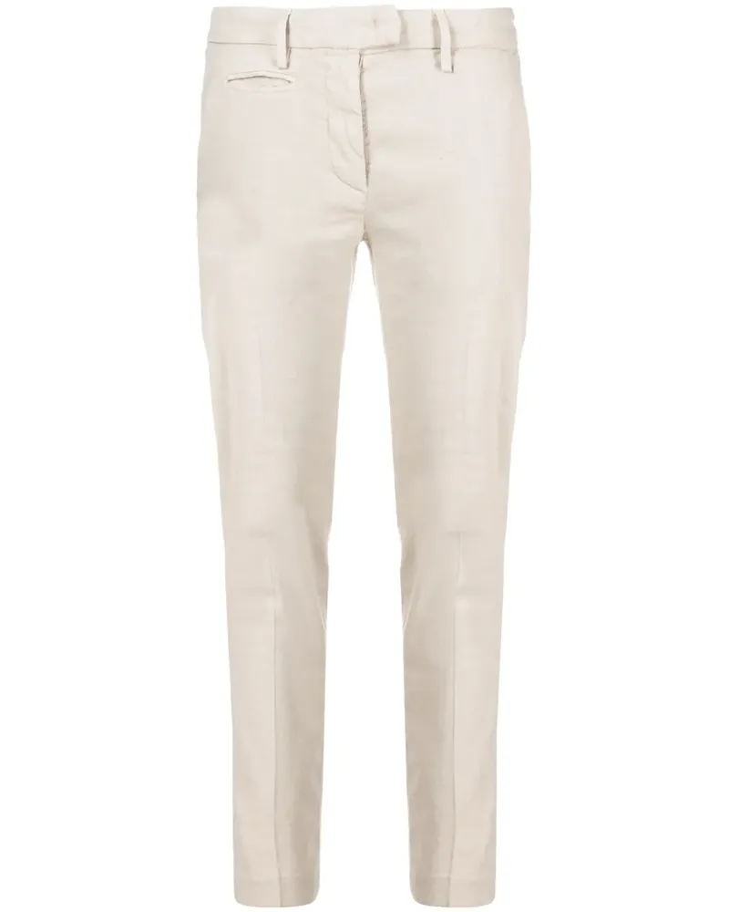 Dondup Schmale Cropped-Hose - Nude Nude