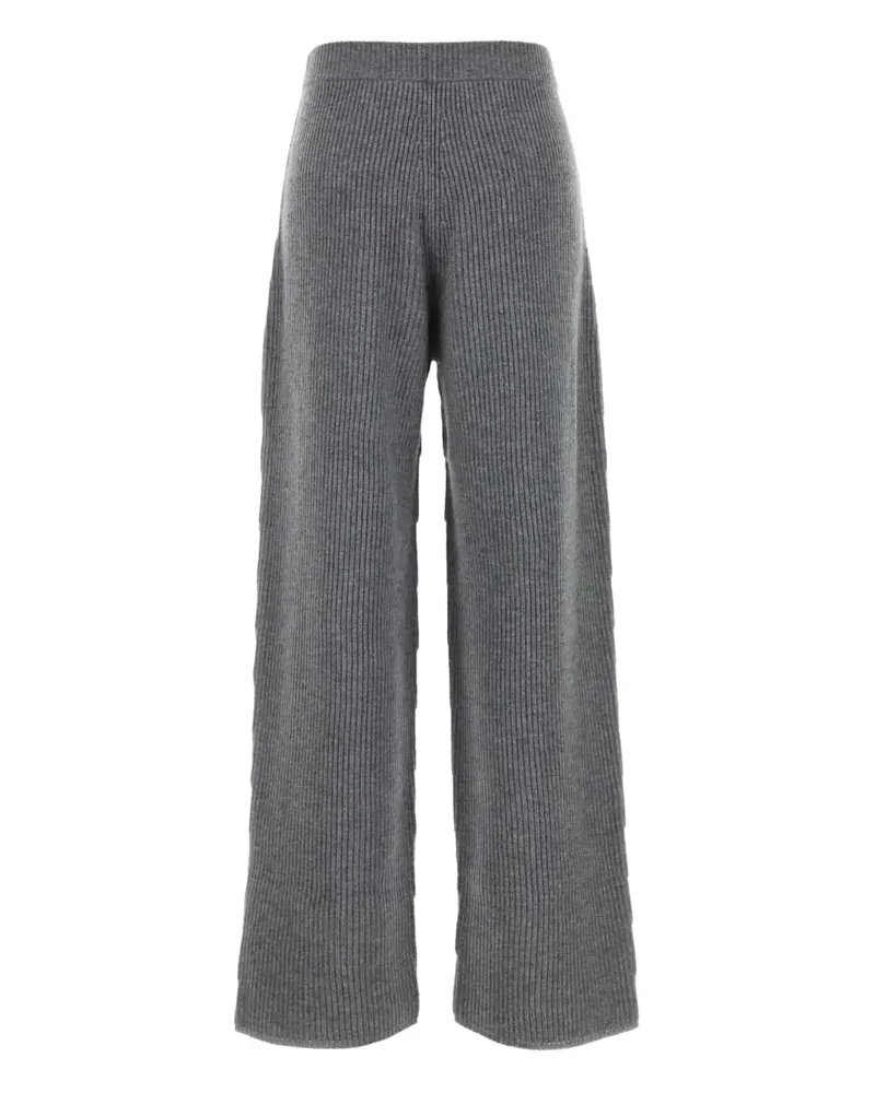 SPORTMAX Gerippte Hose - Grau Grau