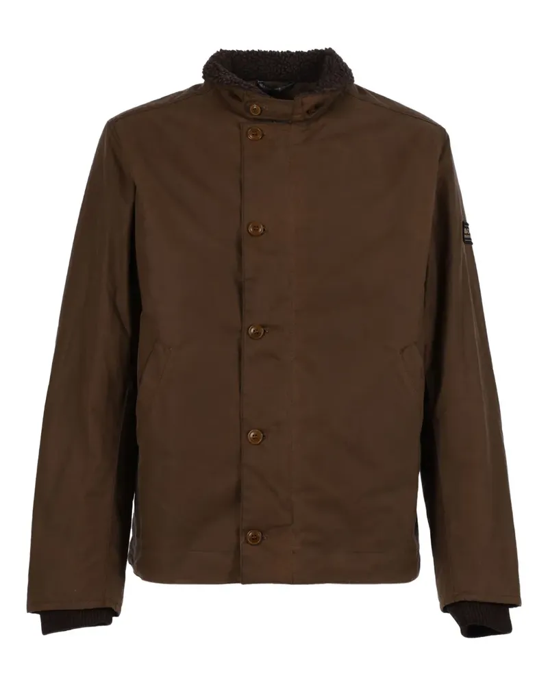 Barbour Gewachste Mayburn Jacke - Braun Braun
