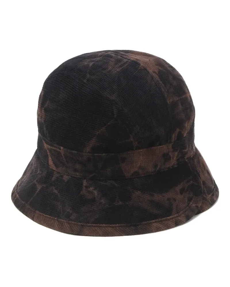 CA4LA Fischerhut mit Batikmuster - Schwarz Schwarz