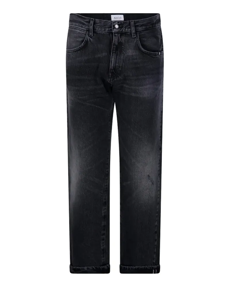 Amish Arizona washed distressed jeans - Schwarz Schwarz
