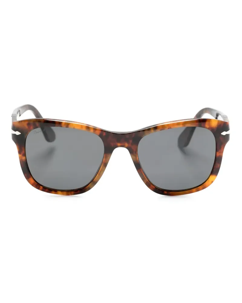 Persol Eckige BS Sonnenbrille - Braun Braun